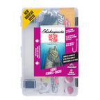 Shakespeare Catch More Fish Ladies Spincast Fishing Combo, Includes Shakespeare Fishing Rod & Reel, Berkley Fishing Baits, Live