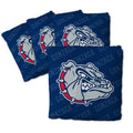 YouTheFan Officially-Licensed NCAA Gonzaga Bulldogs Set of 4 Cornhole Bags - All Weather Regulation 6    x 6    Size - 16oz Weig