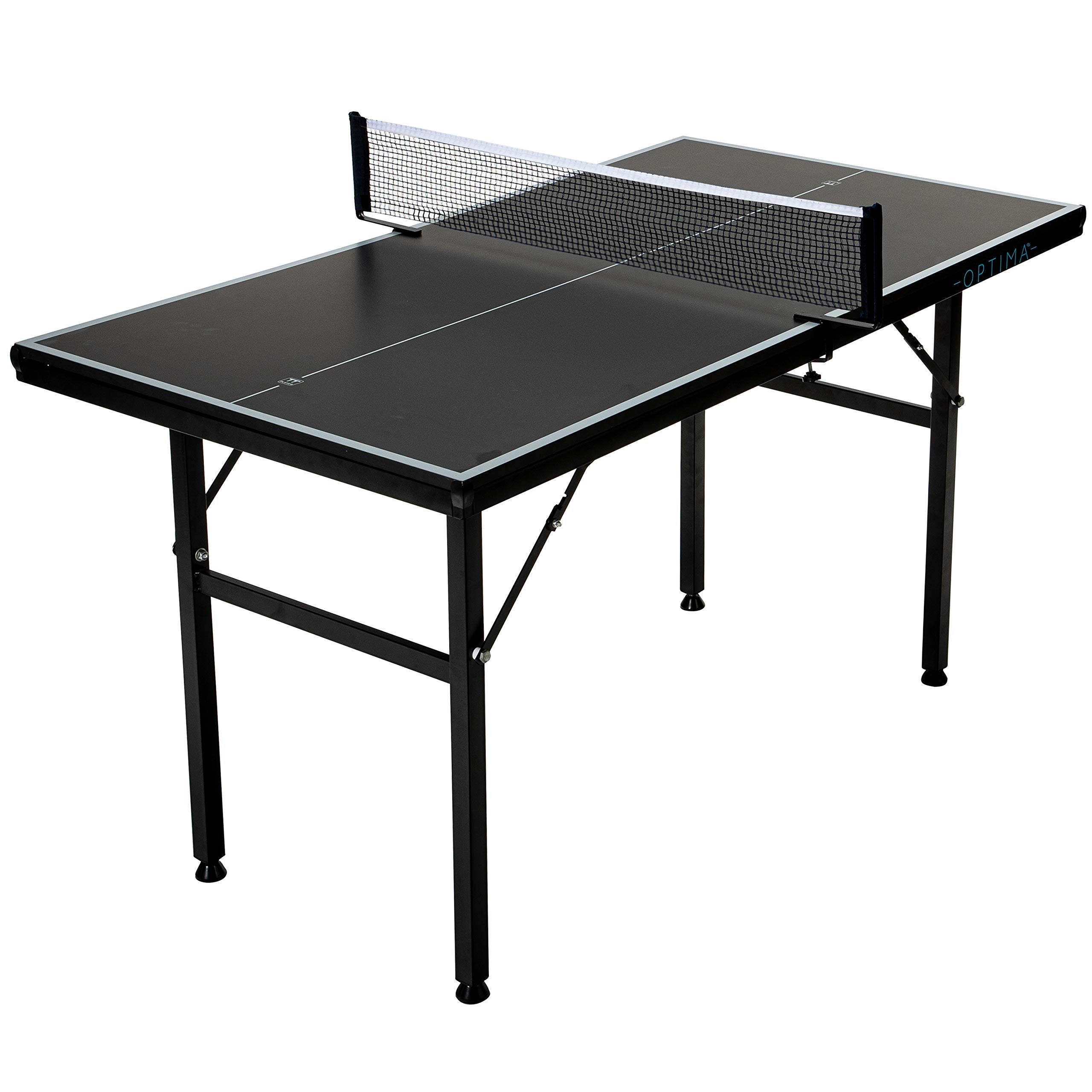 Franklin Sports Mid-Sized Table Tennis Table - Optimum Mid-Size Table - Perfect For Kids Or Smaller Rooms - Easy Assembly - Pro 