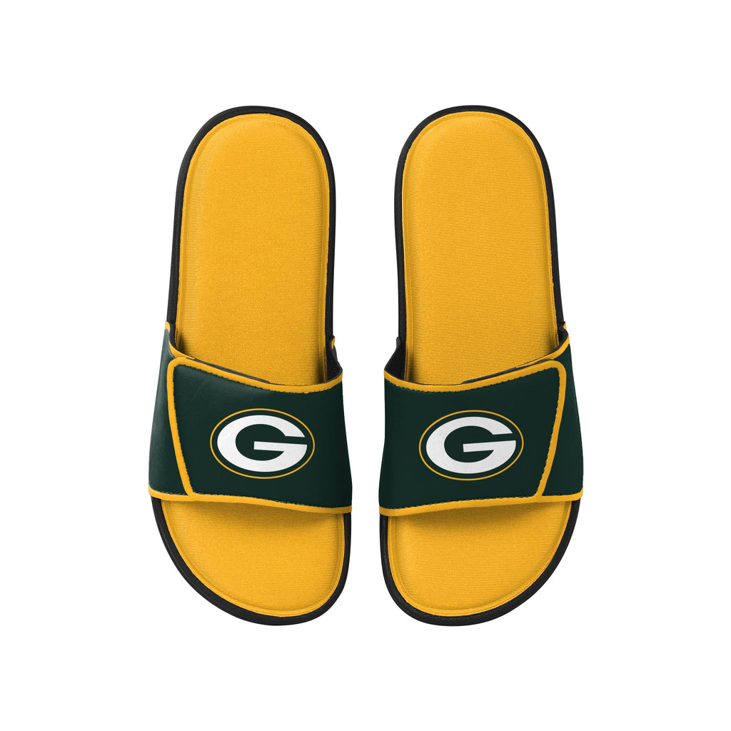 FOCO Green Bay Packers NFL Mens Foam Sport Slide - XL