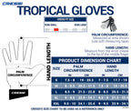 Cressi Tropical Gloves, Black/Orange, Xxl