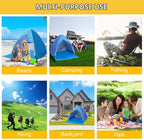 Pop Up Beach Tent Shade Sun Shelter Upf 50+ Canopy Cabana 2-3 Person For Adults Baby Kids Outdoor Activities Camping Fishing Hik