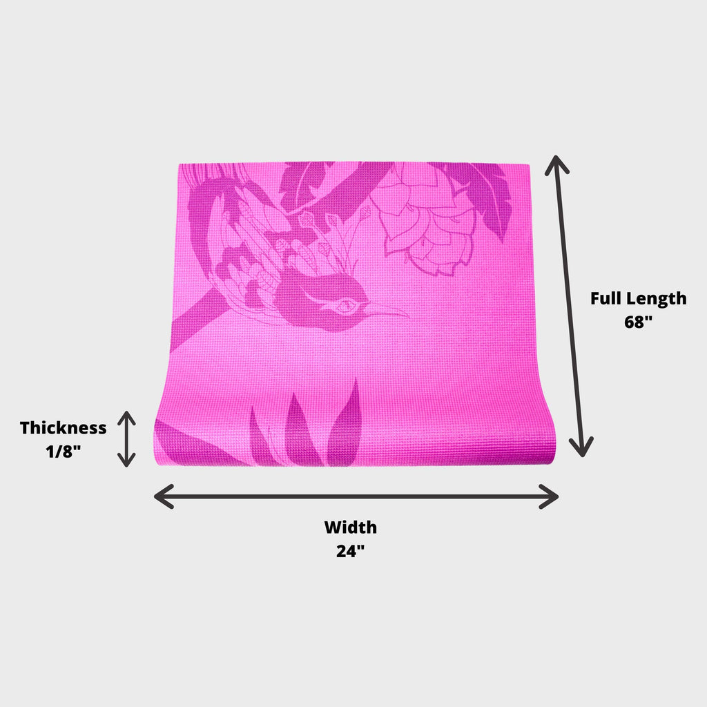 Wai Lana Yogi Birds Of Paradise Mat, Pink