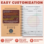 Workout Planner For Daily Fitness Tracking & Goals Setting (A5 Size, 6A X 8A, Peachy Pink), Men & Women Personal Home & Gym Trai