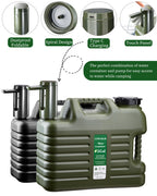 Portable 5 Gallon Water Jug With Automatic Touch Control Pump,Truly No Leakage Water Container With Spigot,Type-C Rechargeable M