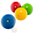 Franklin Sports 100Mm Bocce Ball Set - 8 Wooden Bocce Balls And 1 Pallino - Beach, Backyard Lawn Or Outdoor Party Game - Made In
