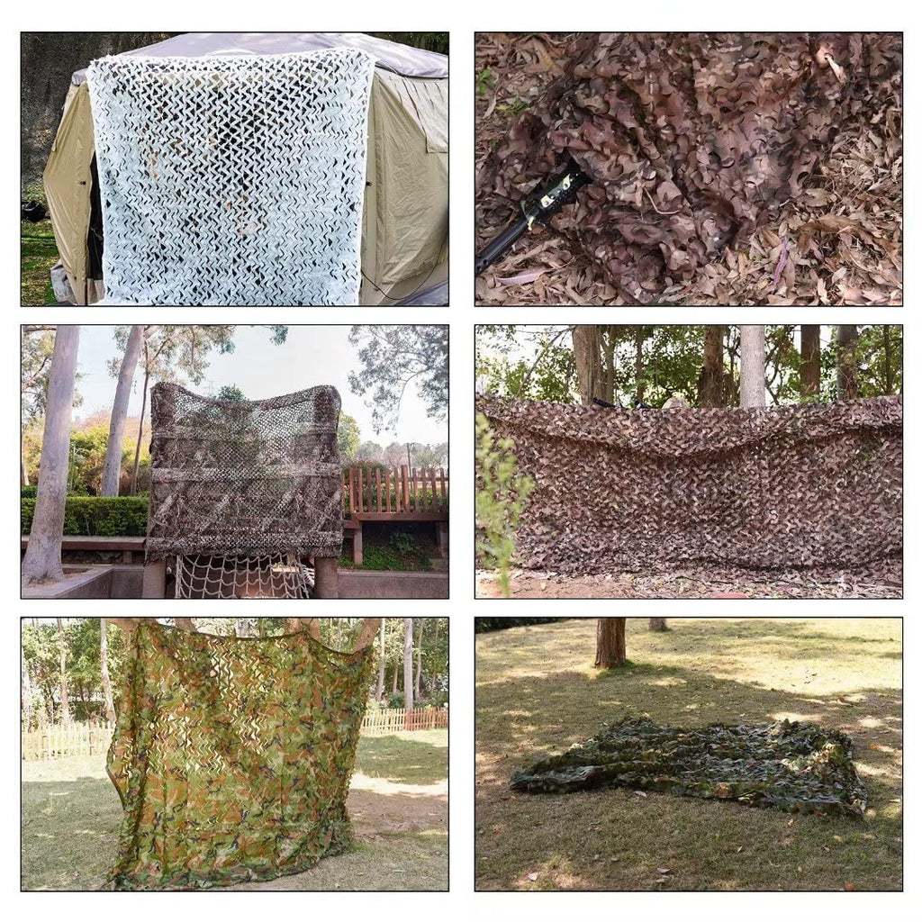 Loogu Camo Netting, Camouflage Netting For Sunshade, Camping, Shooting And Hunting And Many More (16.5X20Ft, 5Mx6M, Woodland Cam
