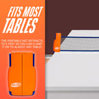 Nerf Tabletop Pickleball Set - Mini Tabletop Pickleball Game - Retractable Net Up To 5 Feet - Fits Most Tables