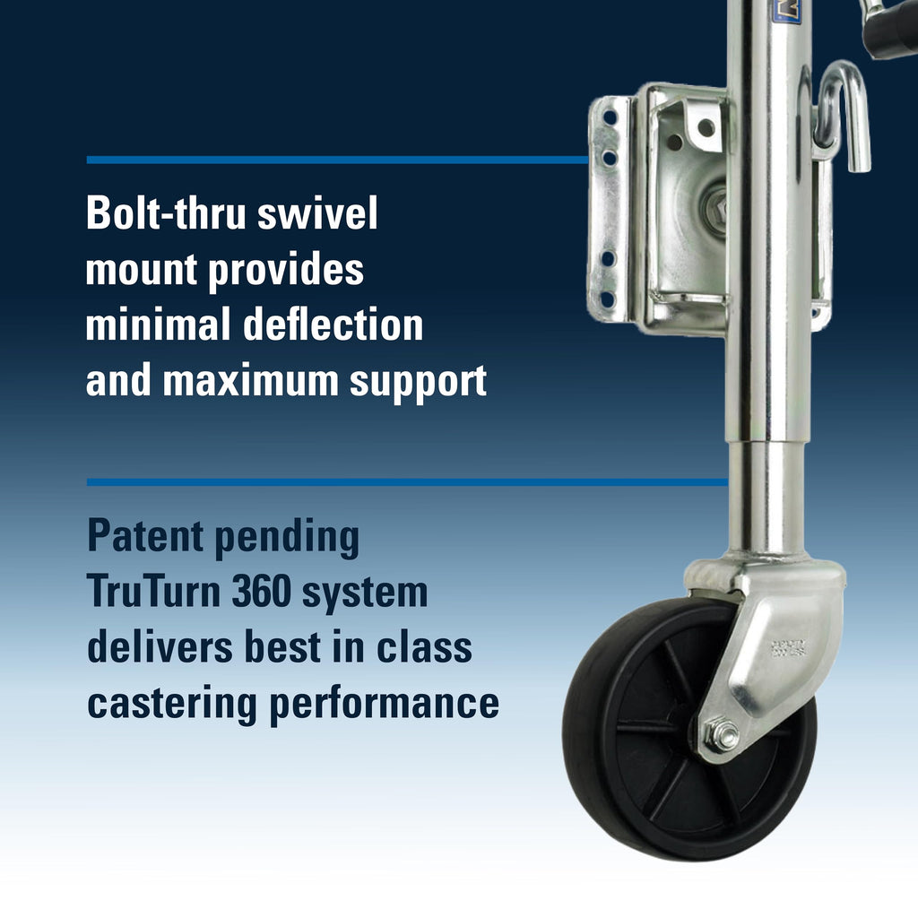 Fulton Xp10 0101 Swivel Trailer Tongue Jack, 1200 Lbs. Capacity