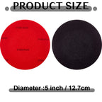 Maitys Bowling Sanding Pads Resurfacing Polishing Kit Bowling Ball Cleaning Kit, 6 Pieces (Red,500, 1000, 2000 Grit)