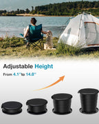 Triptips 2025 Upgrade Retractable Portable Toilet Foldable Height Adjustable Travel Toilet For Car Camping Toilet Porta Potty Fo