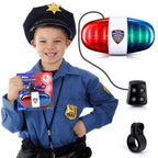 Kids Tech Bike Led Light - Police Sound Light Electronic Horn - Bicycle Siren, 5 Led Light 4 Sounds Trumpet, Warning Safety Ligh