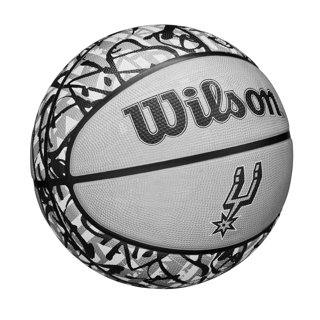 Wilson Nba Team Graffiti Basketball - San Antonio Spurs, Size 7-29.5''