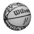 Wilson Nba Team Graffiti Basketball - San Antonio Spurs, Size 7-29.5''