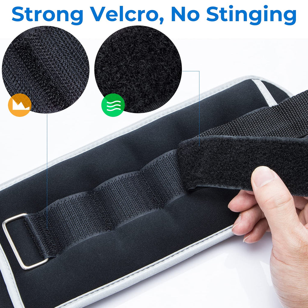 Sportneer Ankle Weights & Wrist Weights -0.5 1 2 3 4 5 Lbs Set Of 2 For Men Women Kids Strength Training Arm And Leg Weights Set