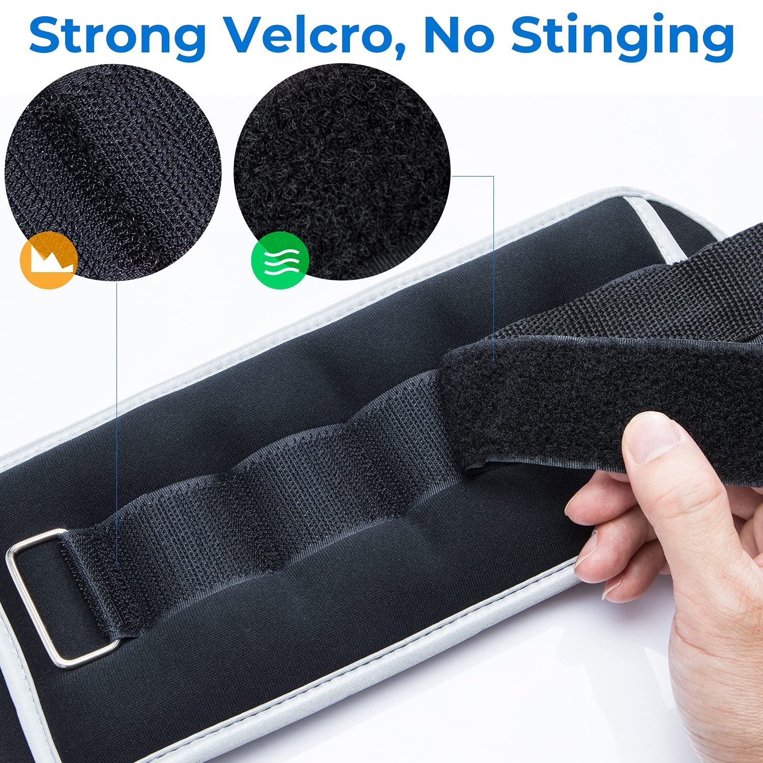 Sportneer Ankle Weights & Wrist Weights -0.5 1 2 3 4 5 Lbs Set Of 2 For Men Women Kids Strength Training Arm And Leg Weights Set