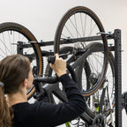 Storeyourboard Freestanding 8 Bike Storage Rack, 2-Sided Bicycle Organizer, Indoor Garage Floor Stand, Holds Mtb, Road, Kids, &