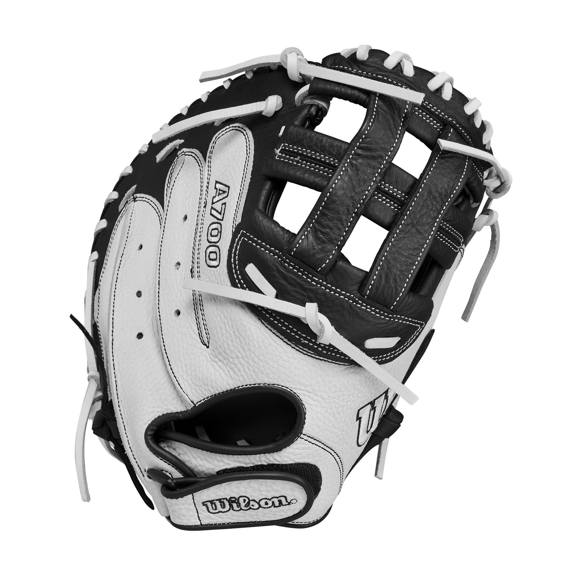 Wilson 2024 A700 Fpcm 33'' Fastpitch Catcher'S Mitt - White/Black, Right Hand Throw