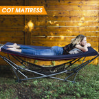 Cymula Camping Cot Mattress 2In Memory Foam Sleeping Pad,Soft Warm Non-Slip Camping Mattress Topper With Retaining For Adults,Po