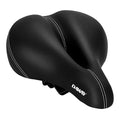 Daway Comfortable Wide Bike Seat - C10 Soft Foam Padded Exercise Bicycle Saddle For Men Women Seniors, Shock Absorbing, Universa