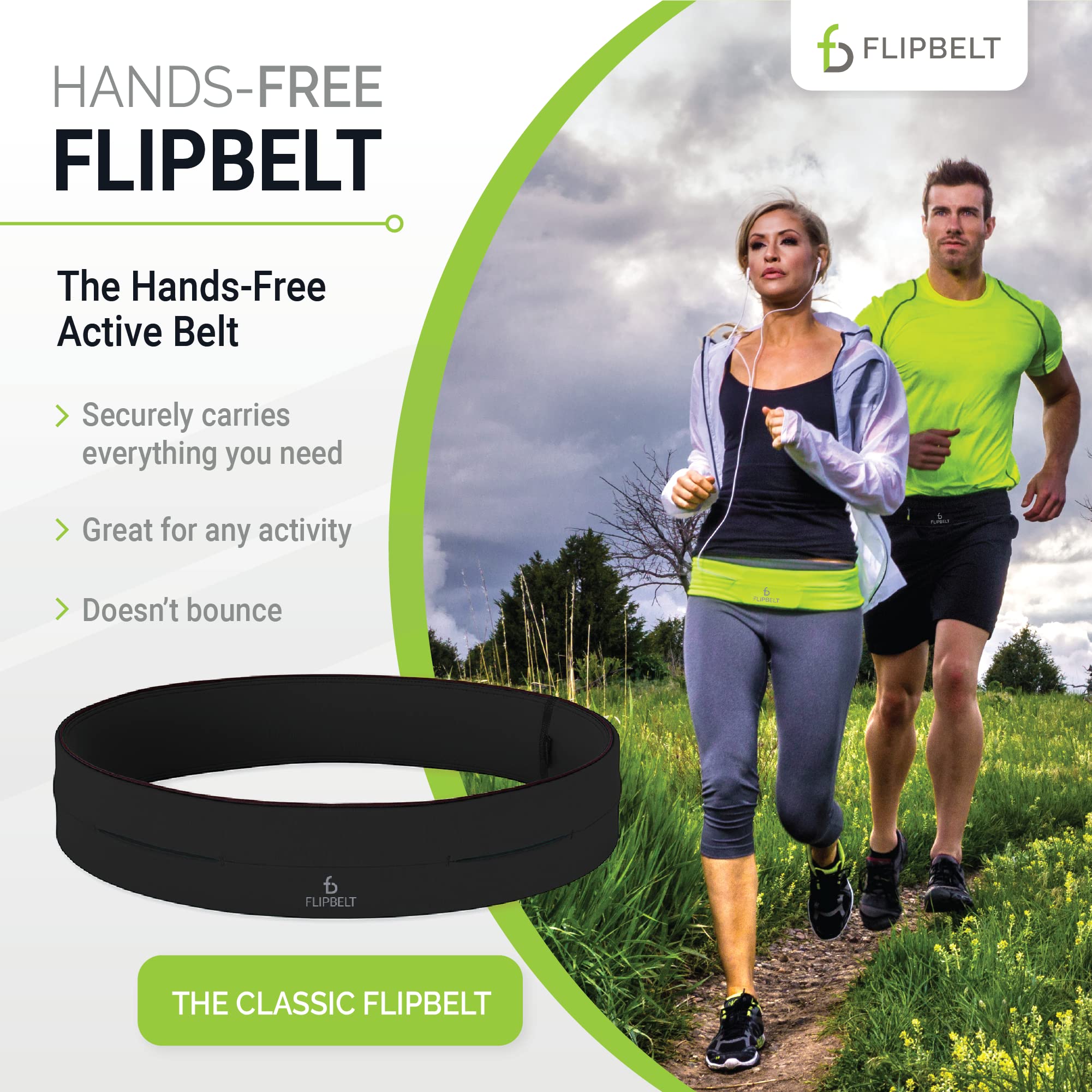 Flipbelt Fb0114-Blk-Xl1, Black, Extra Large