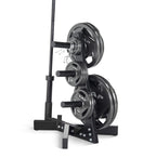 Cap Barbell Olympic Plate Tree Storage Rack For Weights And Bar, Black