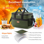Lifewit Cooler Bag 30 Cans Collapsible And Insulated Large Lunch Bag Leakproof Soft Cooler Portable For Camping/Bbq/Family Outdo