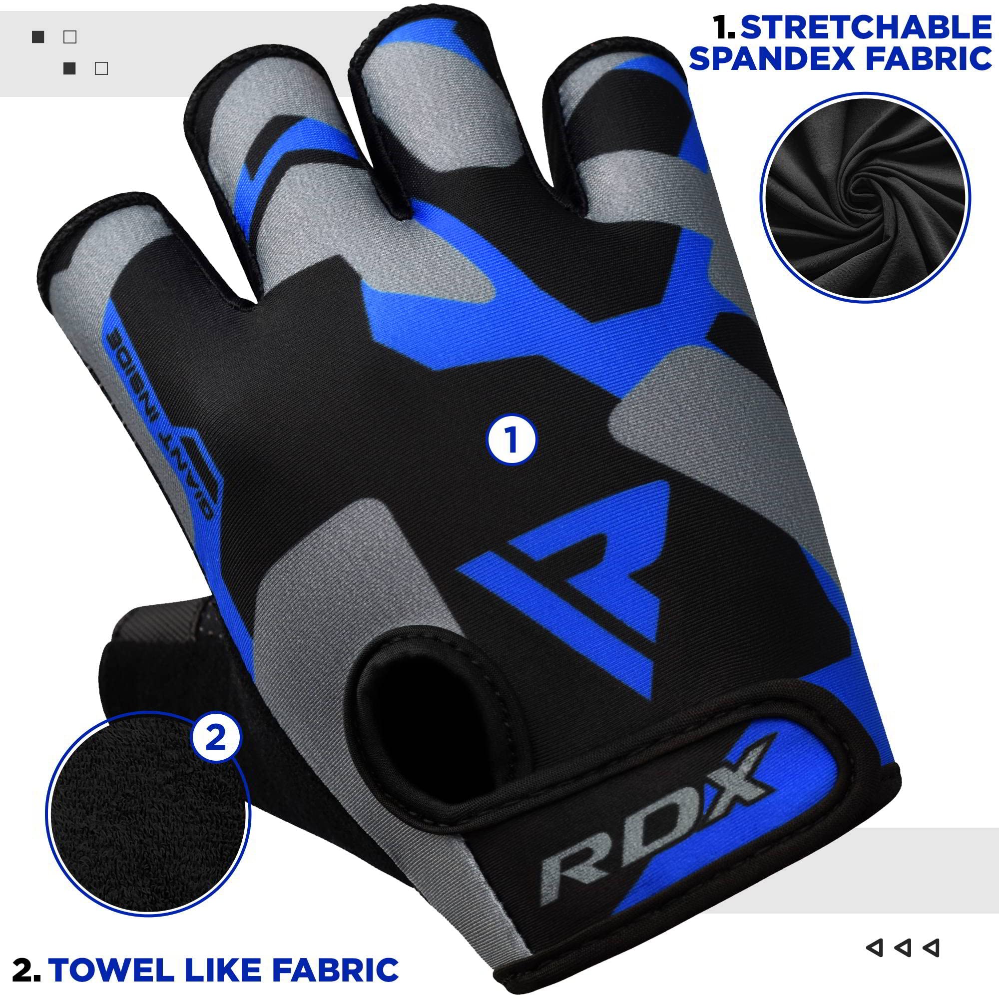 Rdx Weight Lifting Gloves Women Fitness Workout, Anti Slip Padded Palm Grip Protection, Elasticated Breathable, Powerlifting Gym