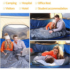 Kingcamp 87 X 59 Inch 2 Person 20 Degree Lightweight Waterproof Couple Family Sleeping Bag With 2 Pillows For Camping, Hiking, &