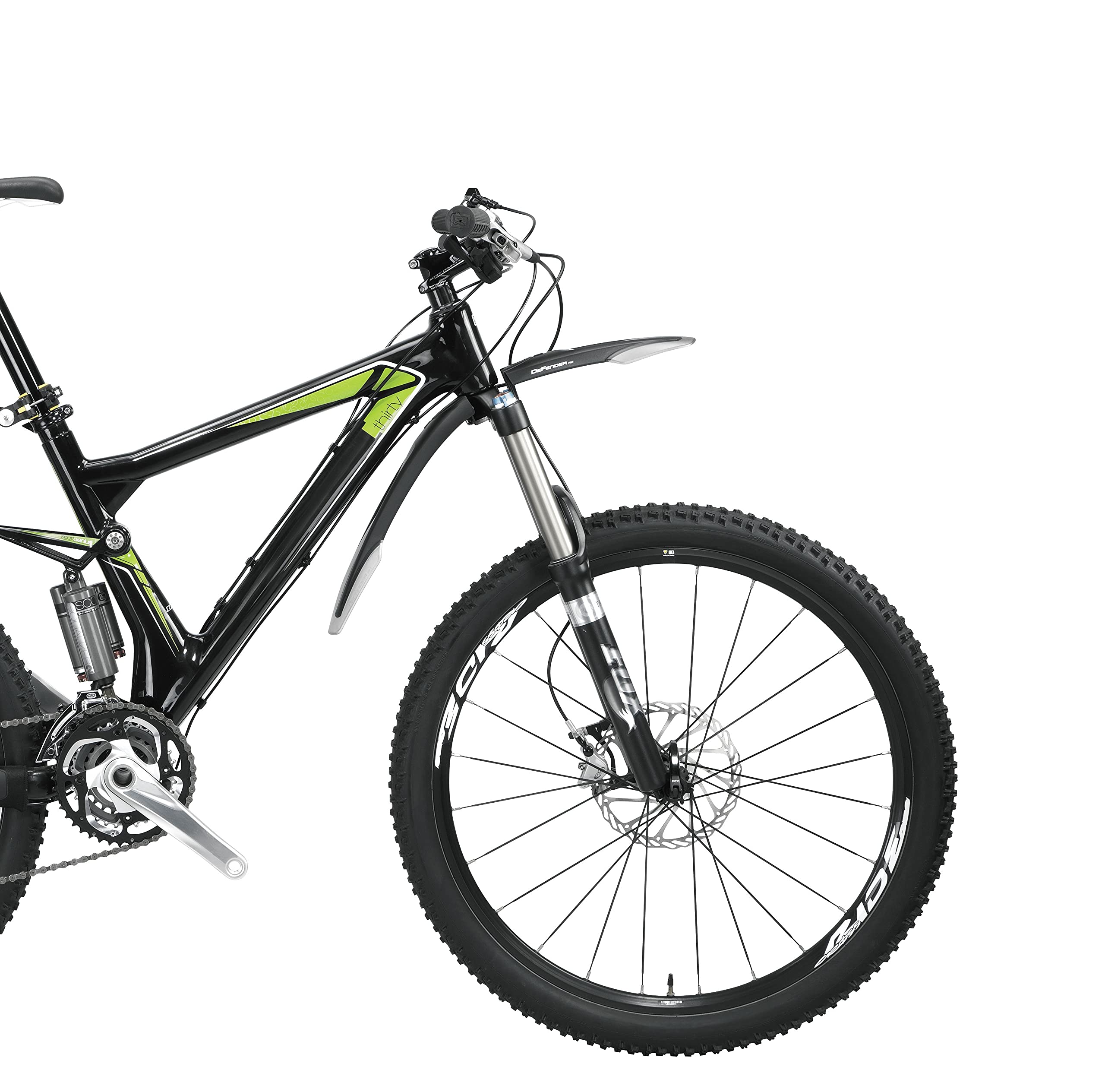 Topeak Defender M1 Mountain Bike Fender (Front) , Black, 60 X 10 X 12 Cm / 23.6    X 3.9    X 4.7    (M1)