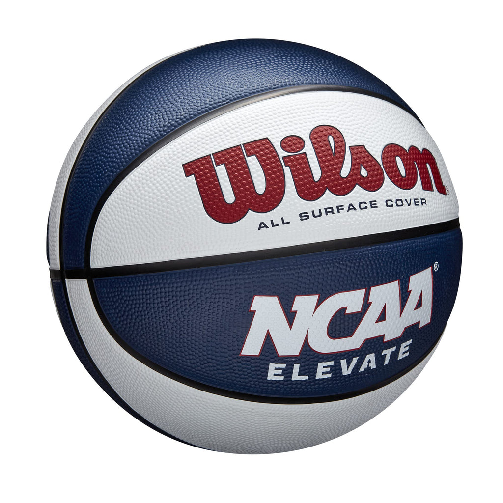 Wilson Ncaa Elevate Basketball - Size 7-29.5'', White/Navy