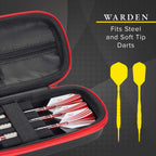 Casemaster By Gld Products 36-0600-02 Warden Dart Case, Red Zipper, 36-0600-02