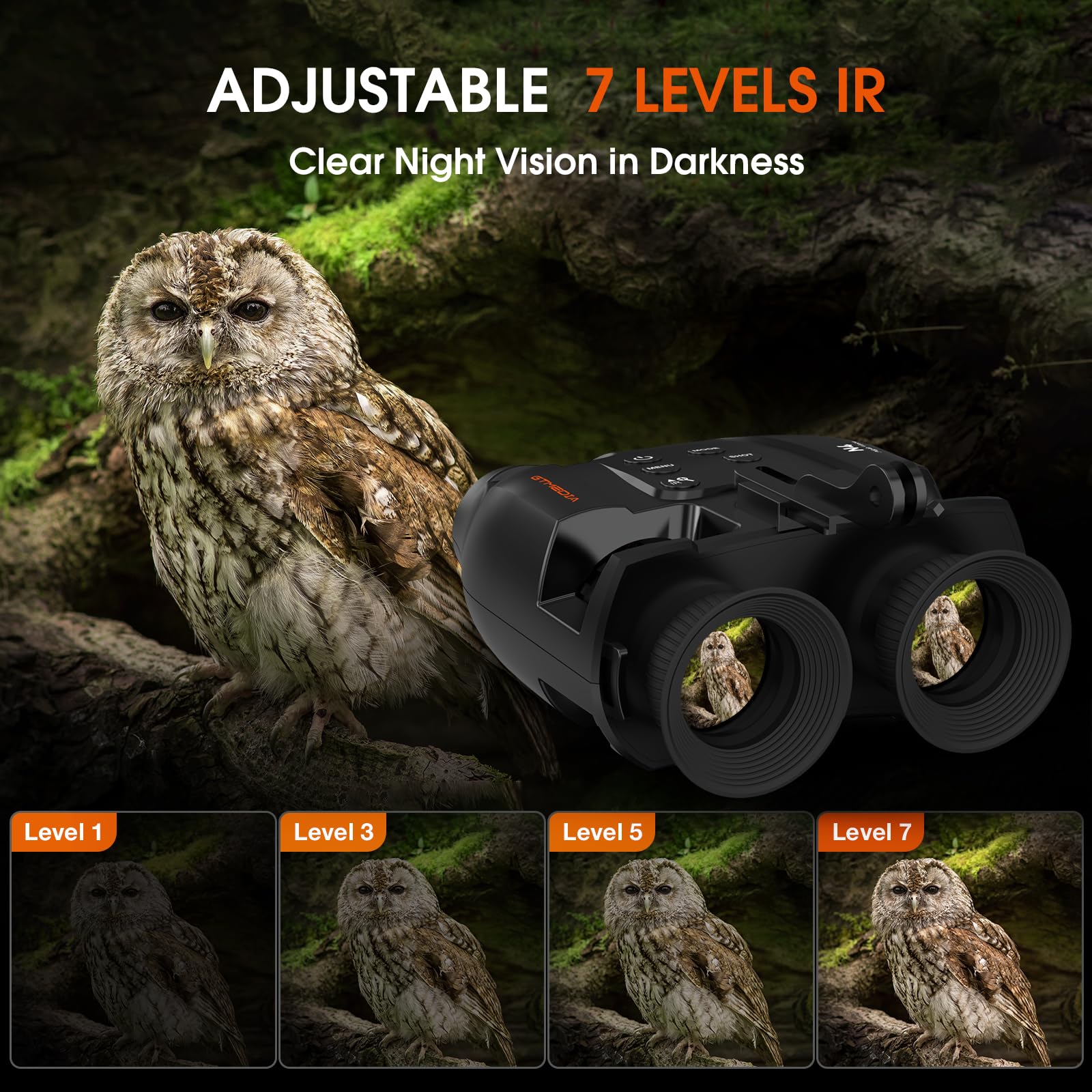Night Vision Goggles, Night Vision Binoculars For Adults, Usb Rechargeable Night Vision Goggle With 32Gb Tf Card For Photos And