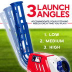 Franklin Sports Kids Mlb Pitching Machine - Mlb Baseball Pitching Machine For Kids Batting Practice - Mlb Power Pitcher With Adj