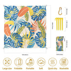 Tradfore Beach Blanket Sandproof, Waterproof Beach Mat Oversized 79 X 83 Inch For 4-6 Adults, Lightweight Beach Blanket For Outd