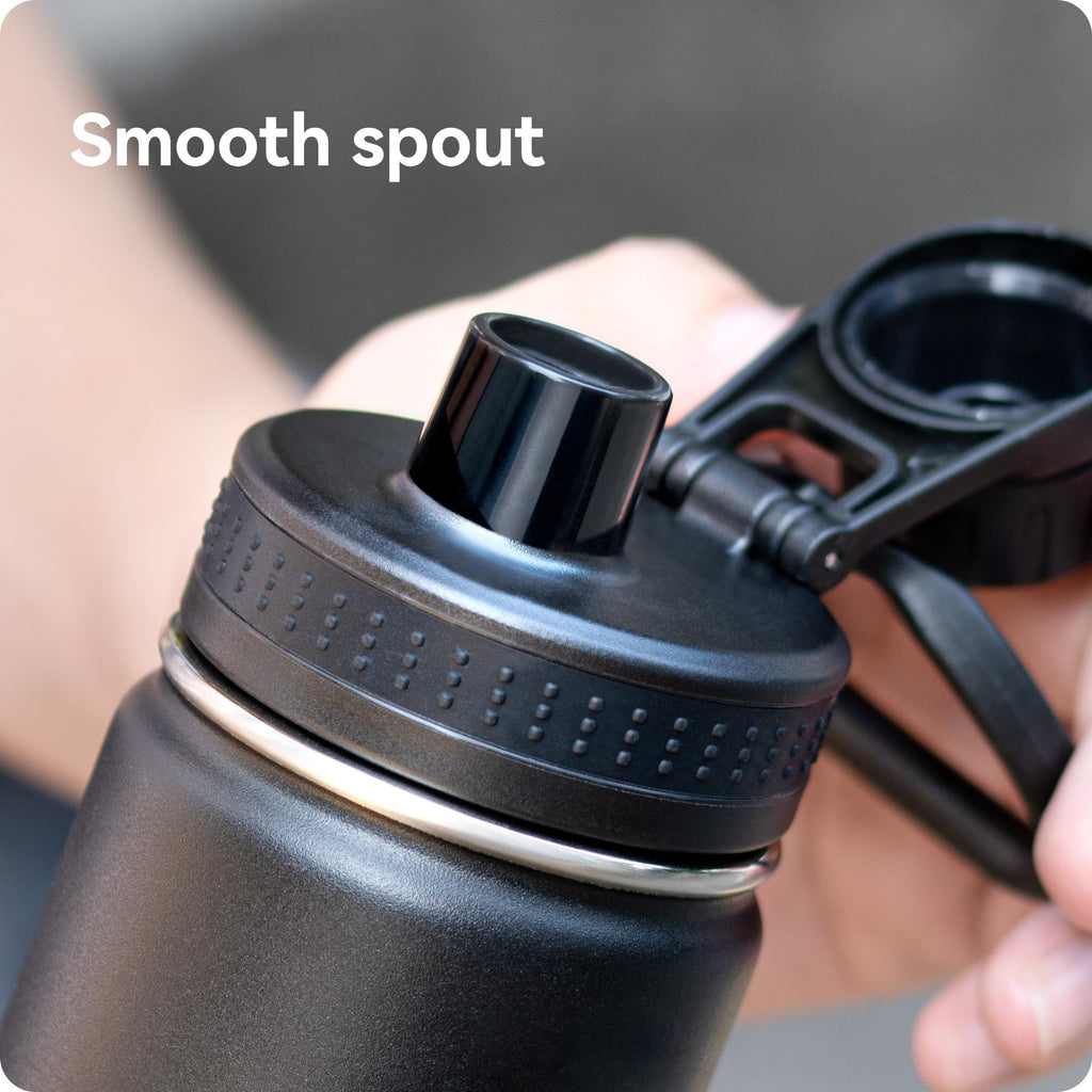 Prurex Spout Lid for Hydro Flask Wide Mouth Bottles | Replacement Lid Compatible with Hydroflask/Thermoflask/Iron Flask | 2-Pack