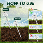 30 Pack 8 Screw In Tent Stakes Heavy Duty- Ground Anchors Screw- Tent Pegs Camping Stakes- Hex Pegs Drillable Tent Stakes And He