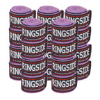 Ringside Mexican Style Boxing Hand Wraps (10 Pairs Pack), Neon Purple