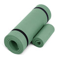 CAP Barbell High Density Exercise Yoga Mat with strap and Knee Pad 71x24x1/2 Sage Green