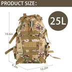 Aigear Tactical Backpack For Men, 25L Military Backpack, 3-Day Bug Out Bag For Camping Hiking Hunting With Molle System Army Day