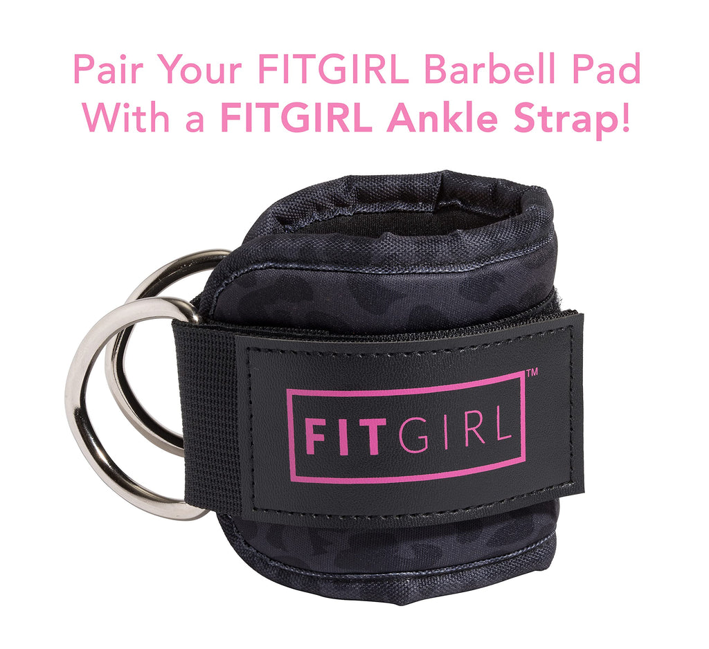 FITGIRL - Squat Pad and Hip Thrust Pad for Leg Day, Barbell Pad Stays in Place Secure, Thick Cushion for Comfortable Squats Lung