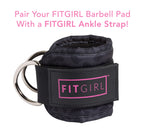 FITGIRL - Squat Pad and Hip Thrust Pad for Leg Day, Barbell Pad Stays in Place Secure, Thick Cushion for Comfortable Squats Lung