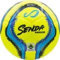 Senda Amador Training Soccer Ball, Fair Trade Certified, Yellow/Light Blue, Size 4 (Ages 8-12)