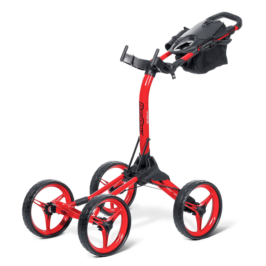 Bag Boy Disc Golf Quad Cart, Xl, Red/Black