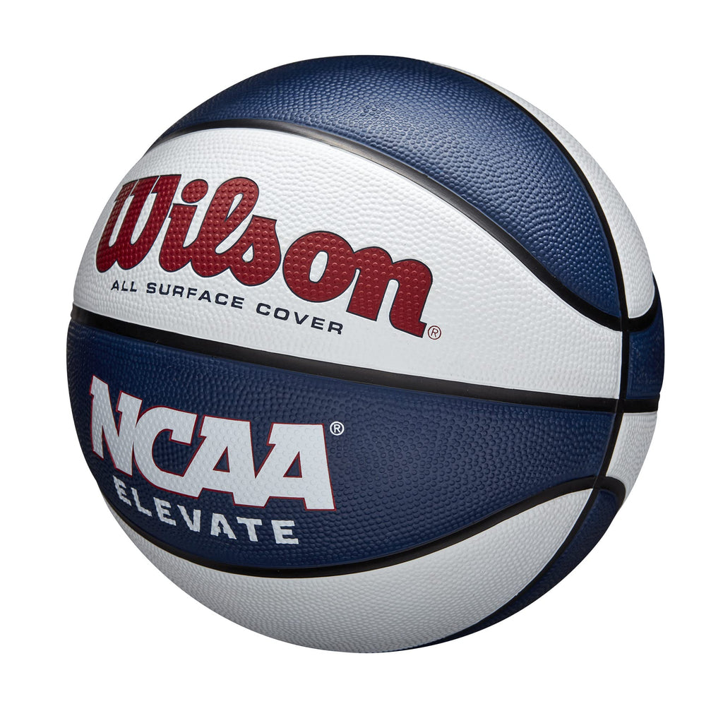 Wilson Ncaa Elevate Basketball - Size 7-29.5'', White/Navy
