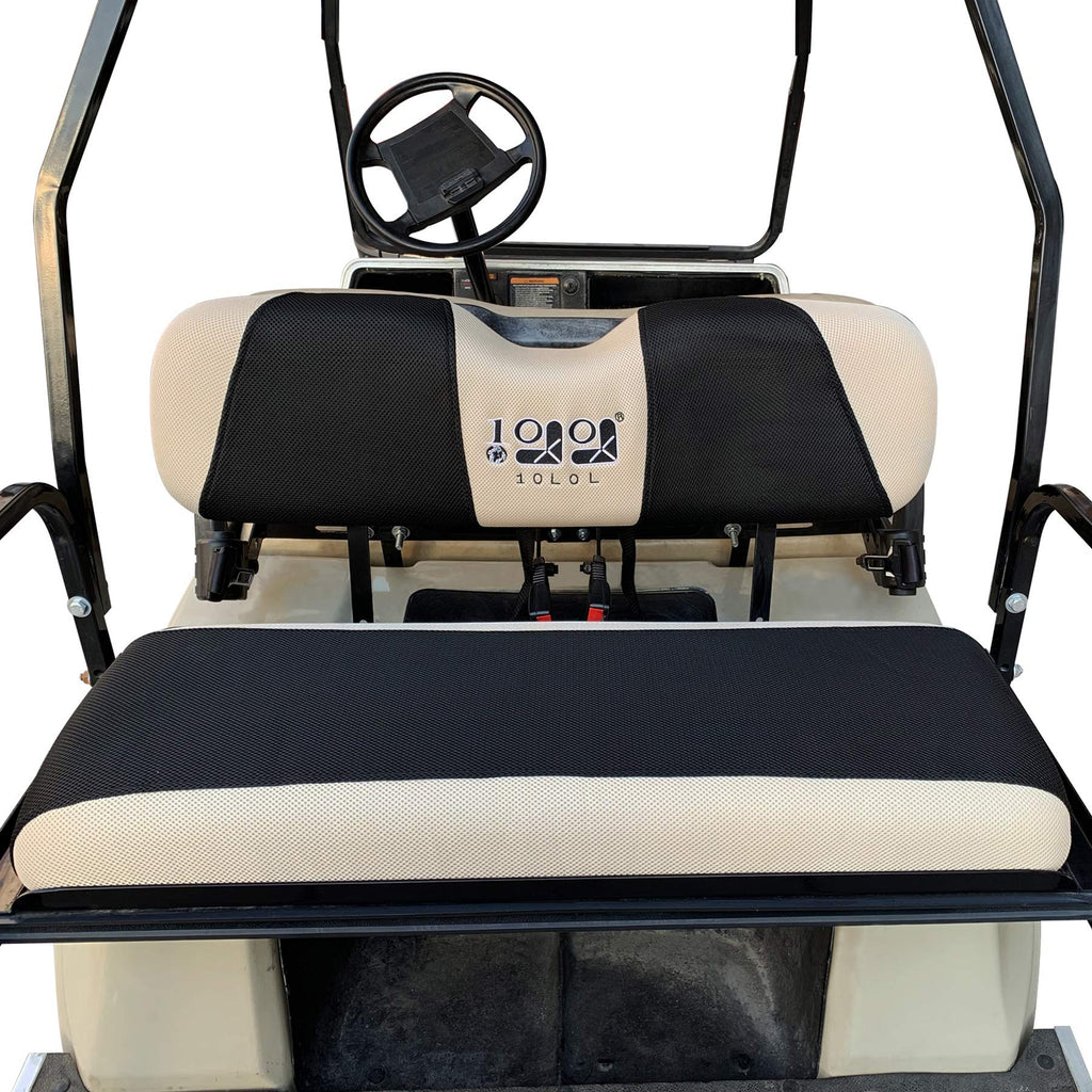 10L0L Golf Cart Rear Seat Cover Fit Most Club Car Ezgo,Machine Washable Soft Breathable Warmer Back Seat Covers Set For Cushions