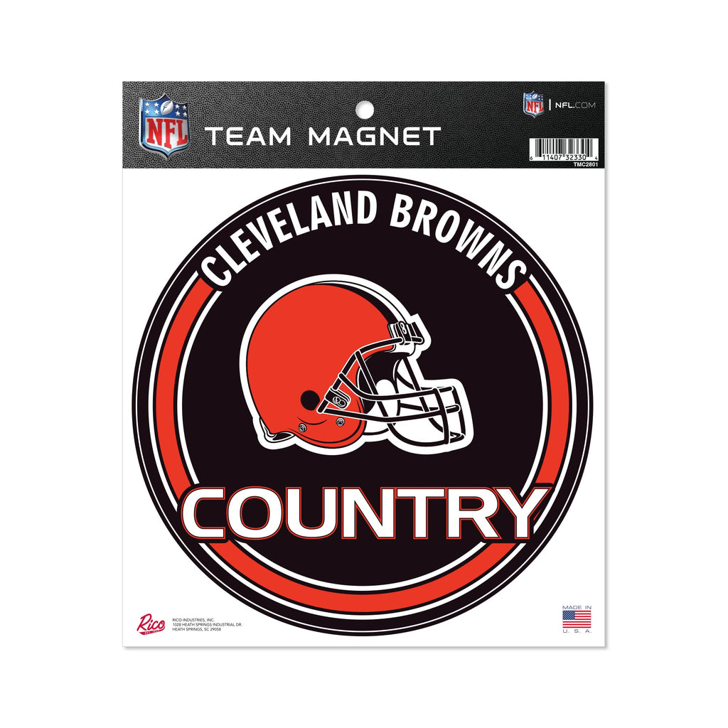 Rico Industries Nfl Cleveland Browns 8'' Round Magnet