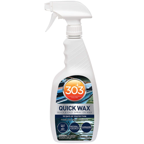 303 Products Marine Quick W- Easy Spray On W- 90 Days Of Protection - Provides A Slick, Protective, Glossy Shine - Use On Wet /