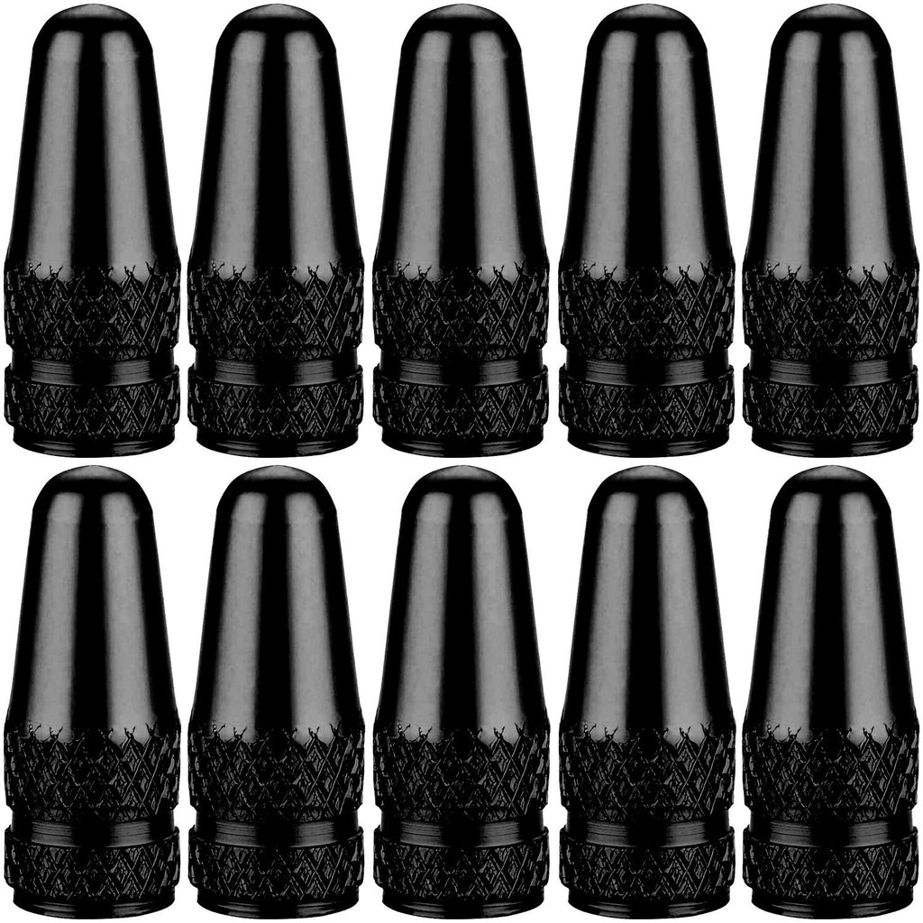 Samikiva (10 Pack) Bike Presta Valve Stem Caps, Chrome Anodized Aluminum, Use On Presta French Valves, Dust Caps For Mtb Road Ra