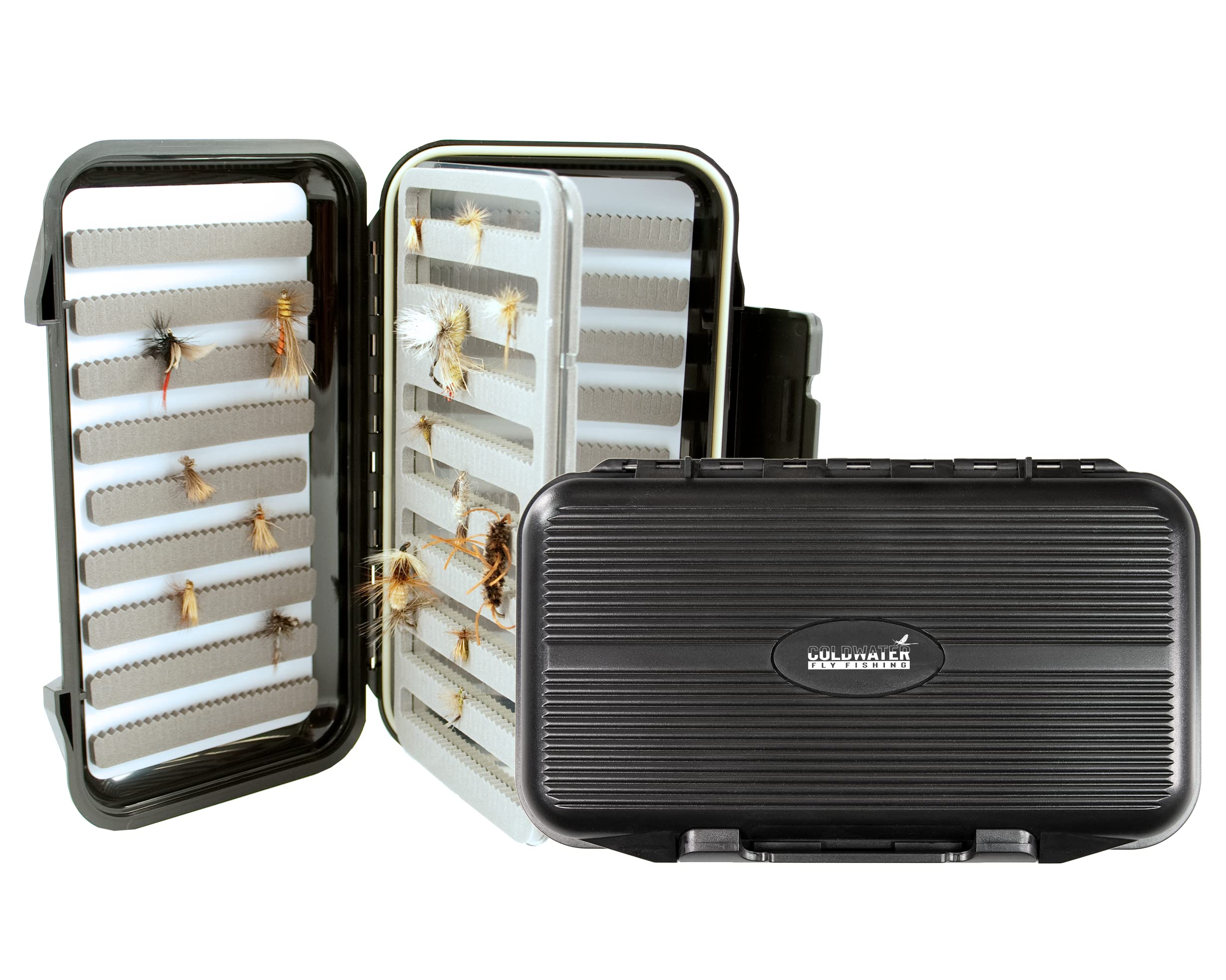 Fly Box-Large Fishing ''Go To'' Fly Box With Swing Leaf Center